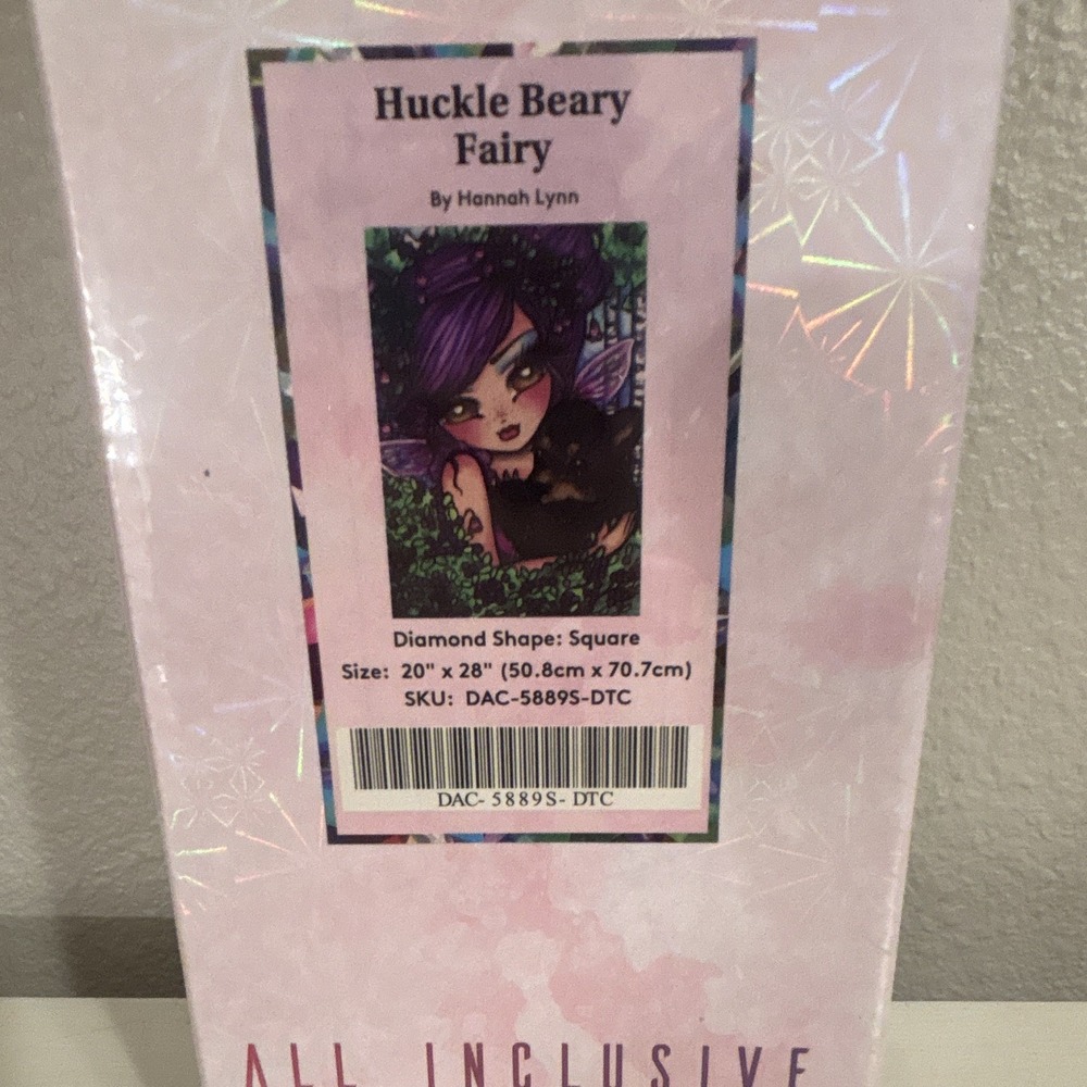 Diamond Art Club Huckle Beary Fairy Hannah Lynn Square Diamond Painting Kit NEW